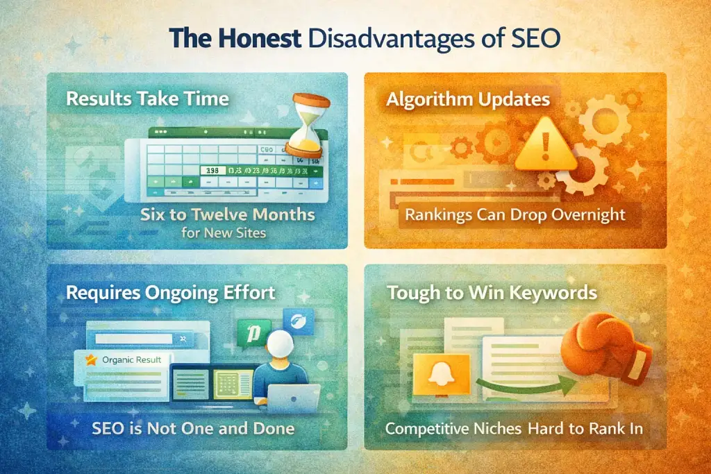 disadvantage of seo