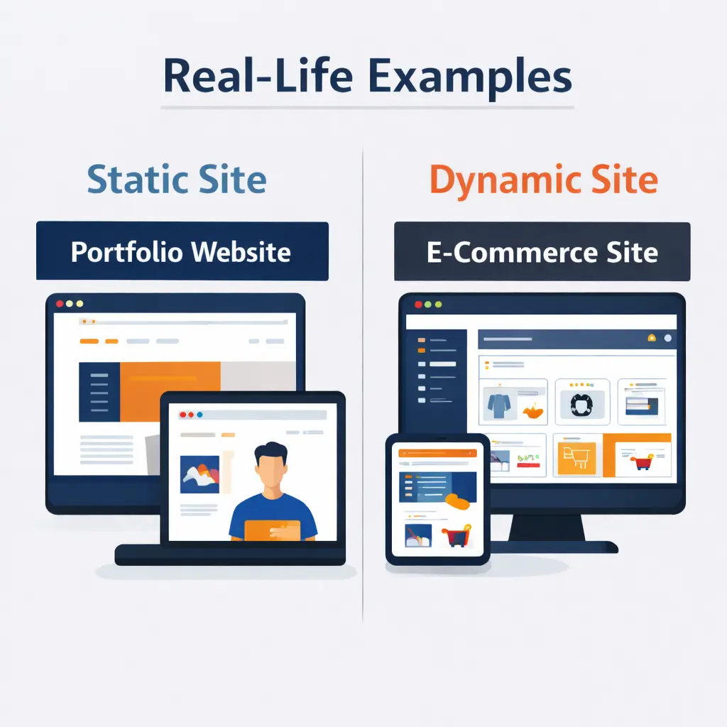 static vs dynamic sites