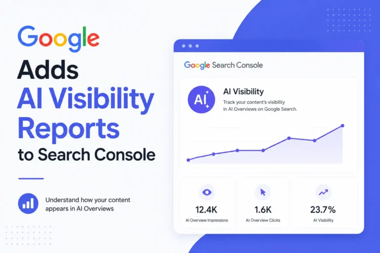 Google Adds AI Visibility Reports to Search Console 
