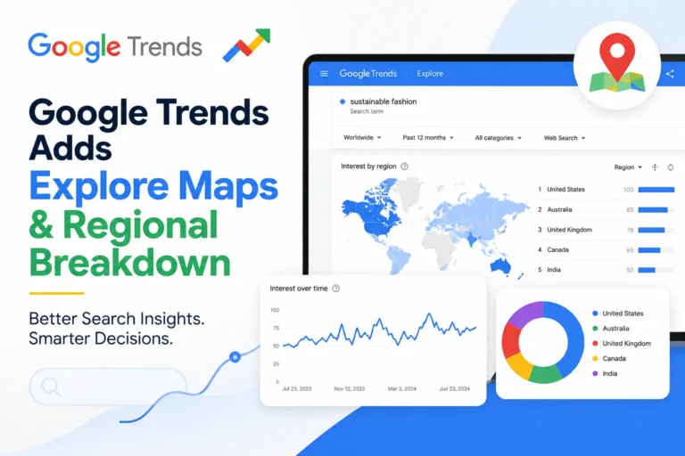 Google Trends Adds Explore Maps & Regional Insights